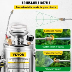 1 Gallon Stainless Steel Sprayer, 12