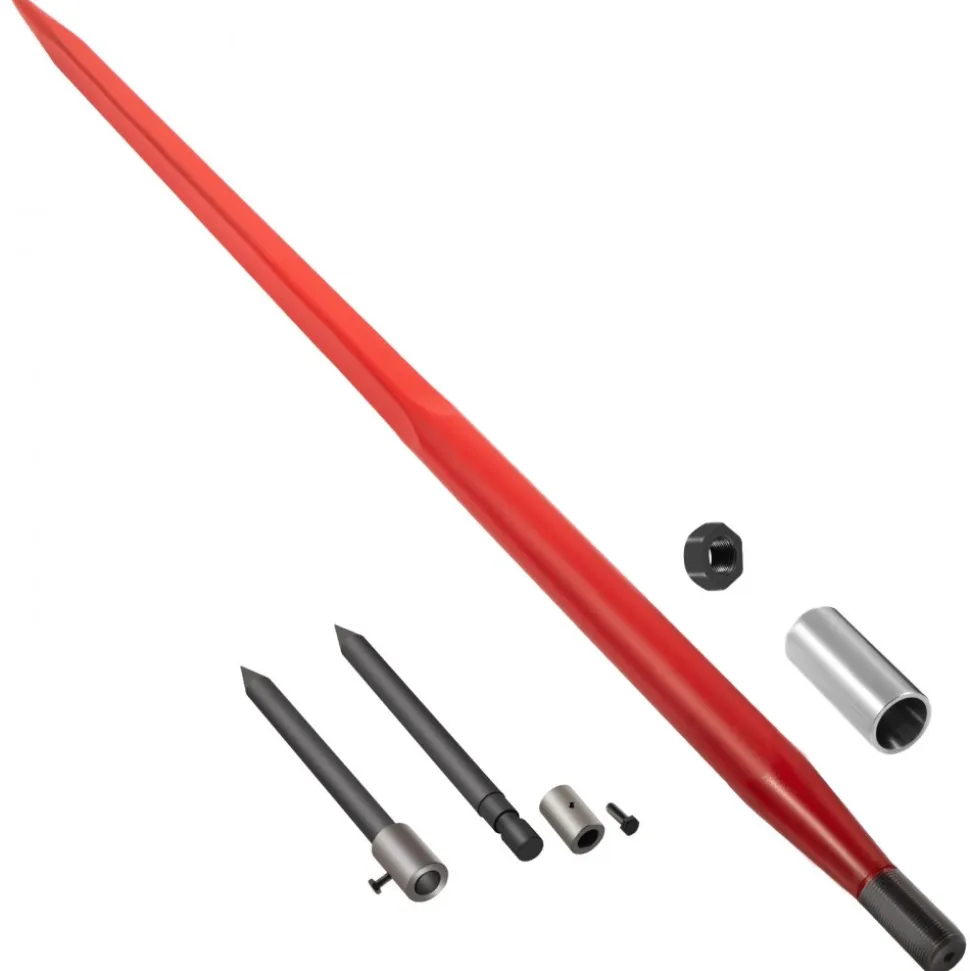 49" Hay Bale Spear 3000 lbs Capacity with Nut and Sleeve