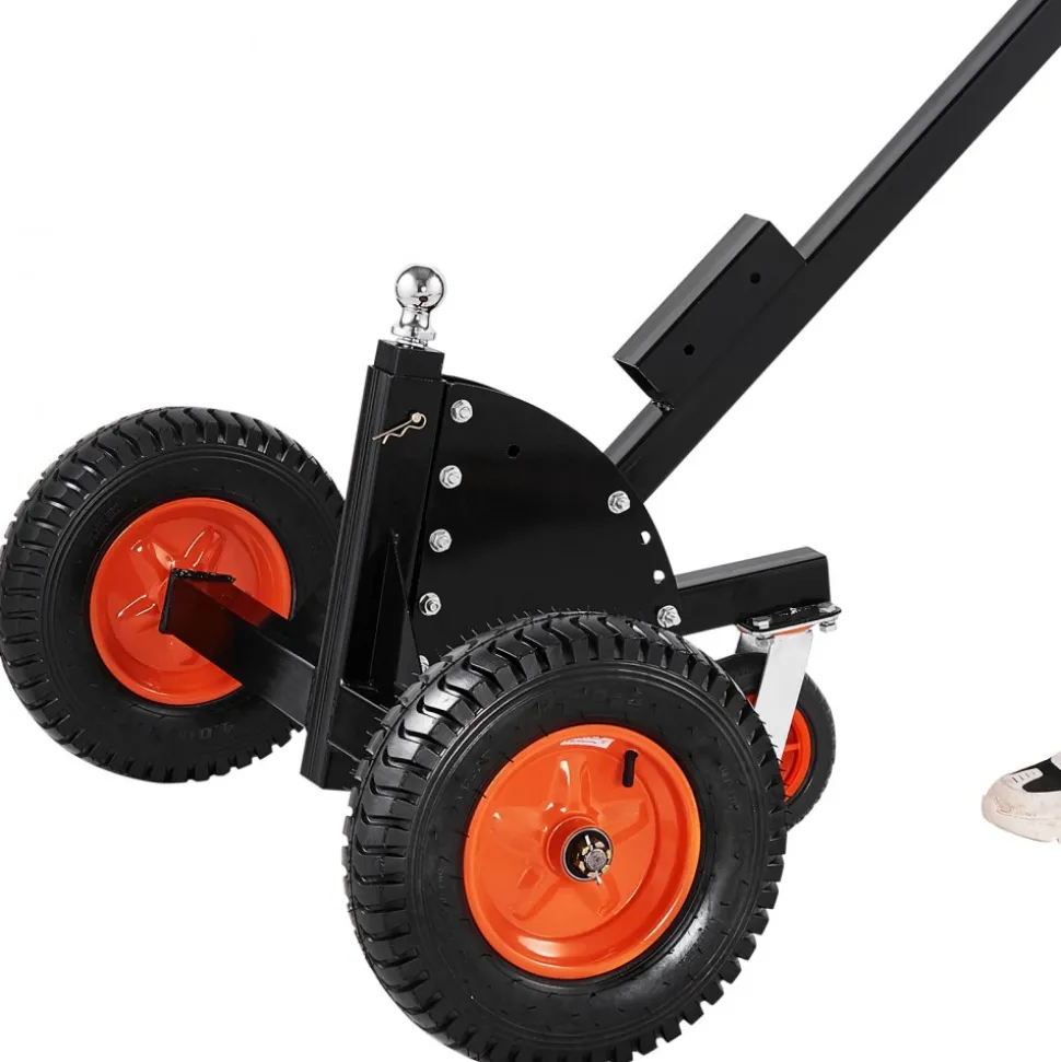 Heavy-Duty Trailer Dolly, 1500lbs Tongue Weight Capacity, 2 in 1 Trailer Mover with 2 in Ball, 16 in Pneumatic Tires and Universal Wheel, Portable Tow Dolly for Moving Car RV Trailer