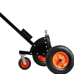 Heavy-Duty Trailer Dolly, 1500lbs Tongue Weight Capacity, 2 in 1 Trailer Mover with 2 in Ball, 16 in Pneumatic Tires and Universal Wheel, Portable Tow Dolly for Moving Car RV Trailer