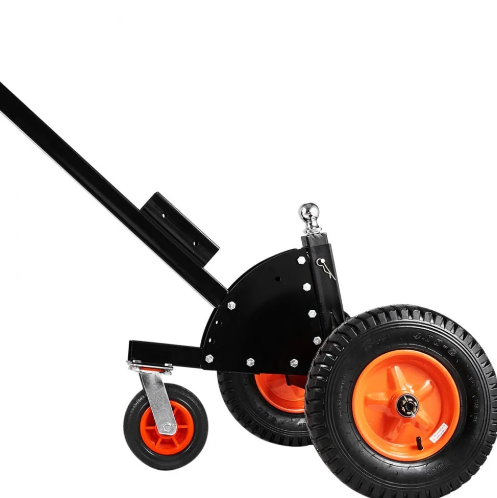 Heavy-Duty Trailer Dolly, 1500lbs Tongue Weight Capacity, 2 in 1 Trailer Mover with 2 in Ball, 16 in Pneumatic Tires and Universal Wheel, Portable Tow Dolly for Moving Car RV Trailer