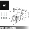 Industrial Ventilation Extractor Metal Axial Exhaust Commercial Air Blower Fan 300mm