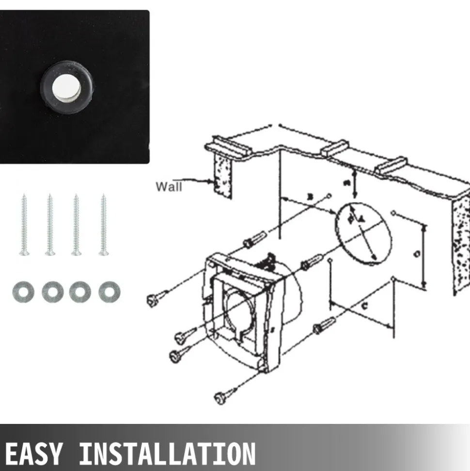 Industrial Ventilation Extractor Metal Axial Exhaust Commercial Air Blower Fan 300mm