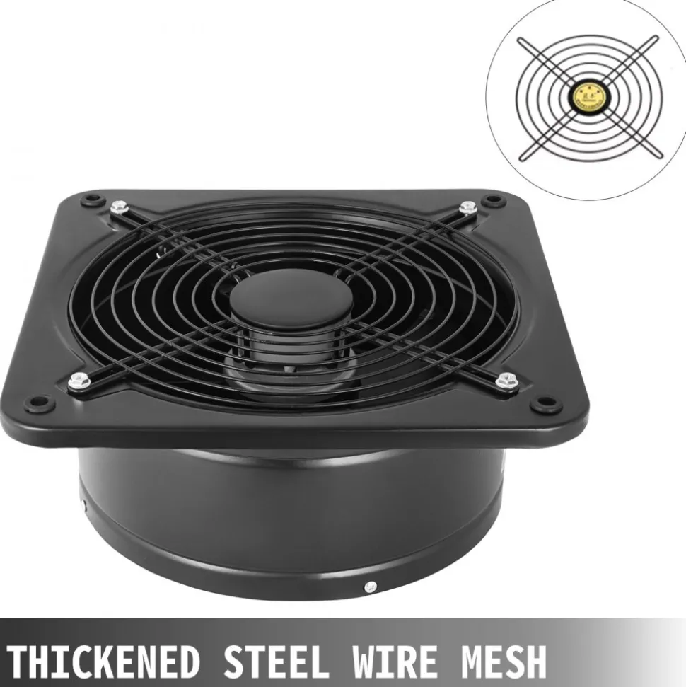 Industrial Ventilation Extractor Metal Axial Exhaust Commercial Air Blower Fan 300mm