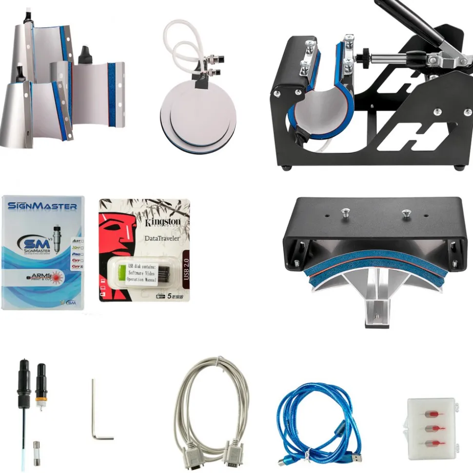 8 in 1 Heat Press 12"x15" Sublimation Machine +14" Vinyl Cutter Cutting Plotter