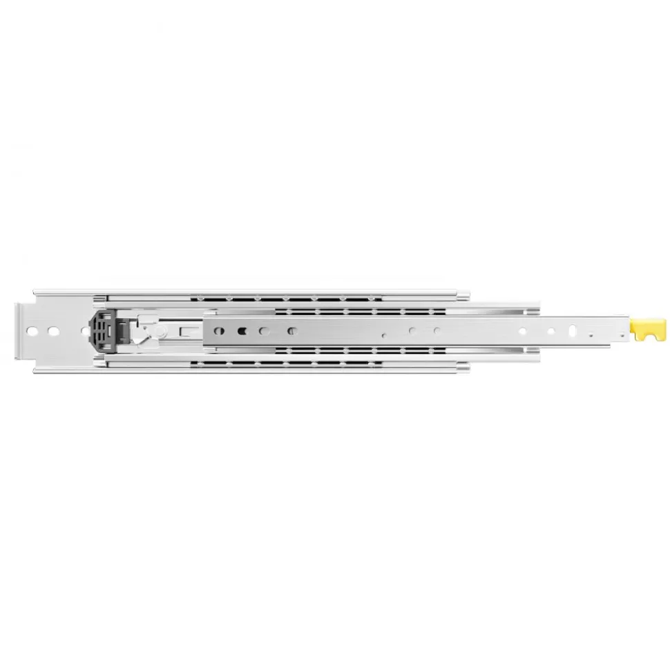 KFFKFF Set of Two Drawer Rails, Sizes Ranging from 16 to 60 inches, 500 lbs Weight Tolerance, Locking Mechanism Included, Ball Bearing Side Mount Drawer Slide Rail