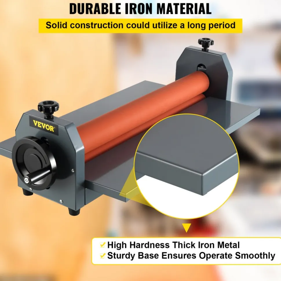 39" 1000MM Manual Cold Roll Laminator Vinyl Photo Film Mounting Laminating Machine