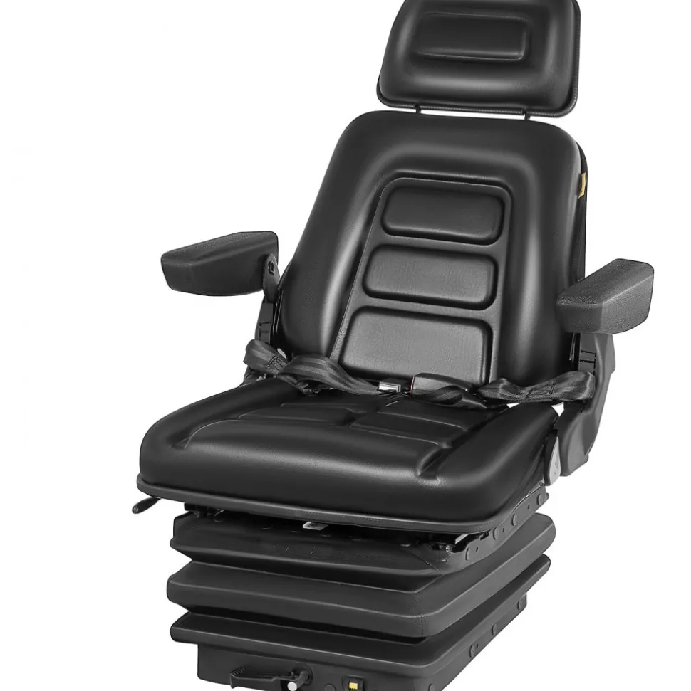 NEW LOW PROFILE SUSPENSION SEAT WITH ARMREST DOZER BACKHOE TRACTOR SKIDSTEER
