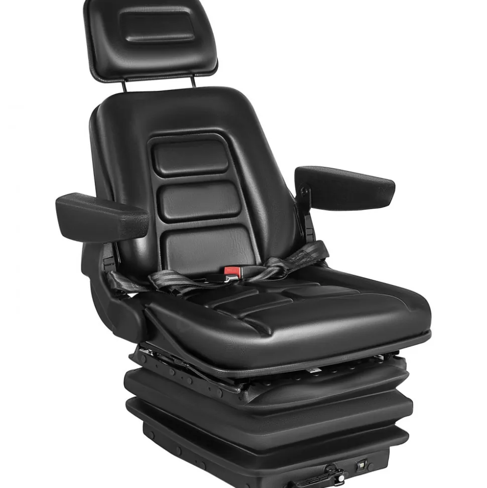 NEW LOW PROFILE SUSPENSION SEAT WITH ARMREST DOZER BACKHOE TRACTOR SKIDSTEER