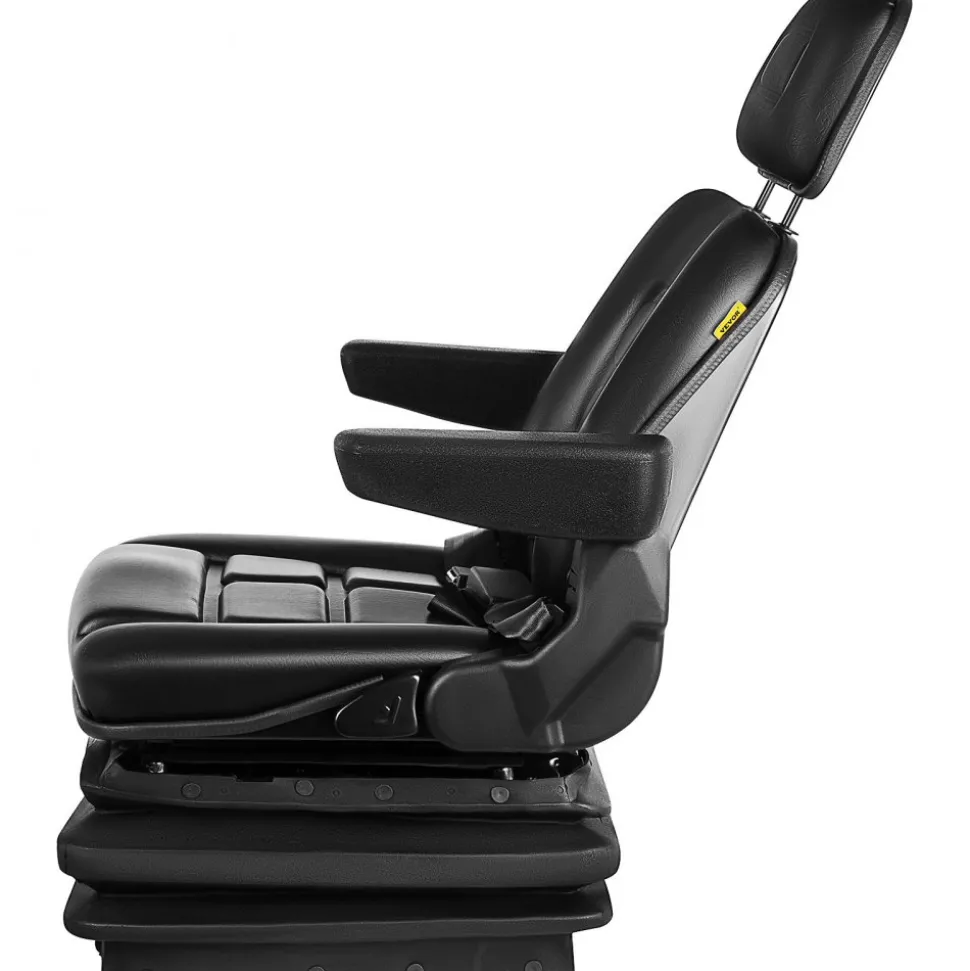 NEW LOW PROFILE SUSPENSION SEAT WITH ARMREST DOZER BACKHOE TRACTOR SKIDSTEER