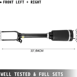 2pcs for Mercedes W164 GL350 GL450 1643206113 Front Air Suspension Spring Shock Strut