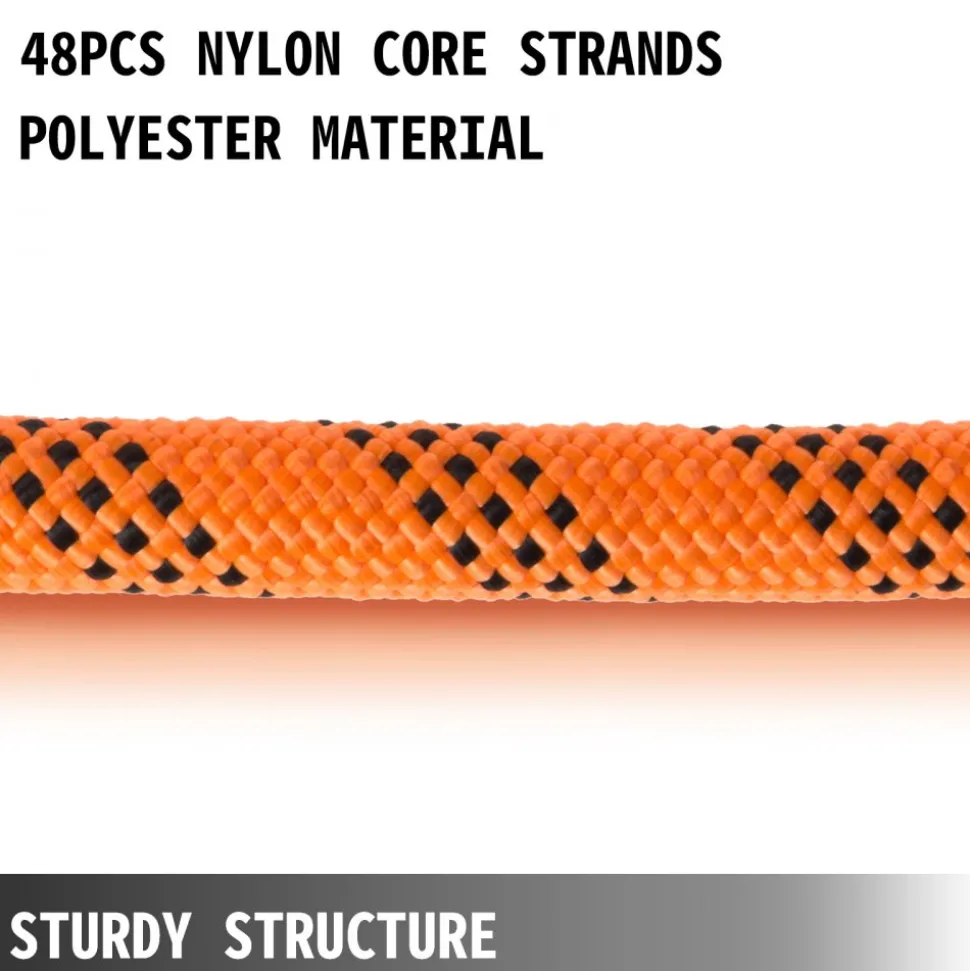 Polyester Rope 9/16" x 200', Load and Pulling Rope, 8600lbs Breaking Strength(Not suitable for rocking climbing, mountain climbing, hanging people, etc.)