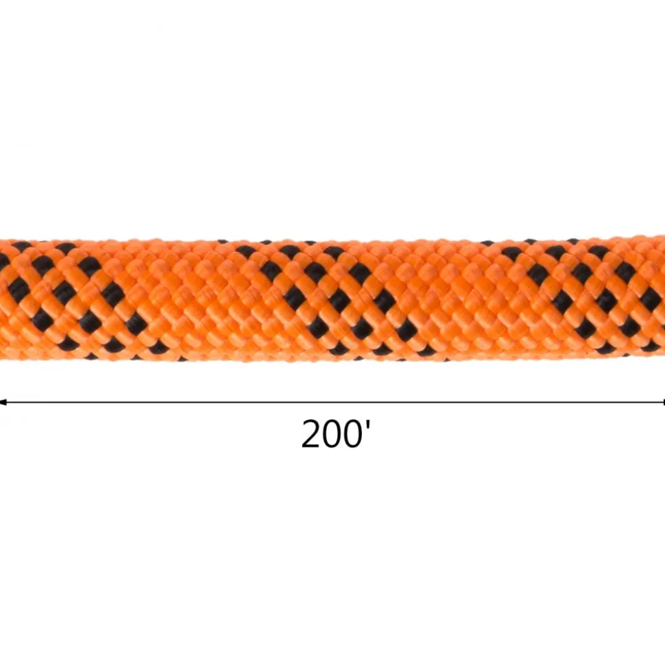 Polyester Rope 7/16" x 200', Load and Pulling Rope, 8400lbs Breaking Strength (Not suitable for rocking climbing, mountain climbing, hanging people, etc.)