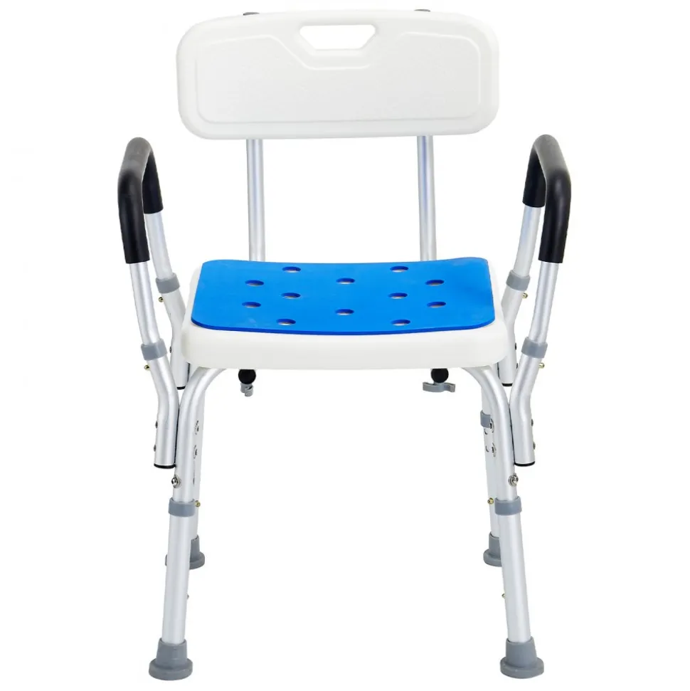 Shower Chair, 400 lbs Capacity, Shower Seat with Back, Adjustable Height Shower Stool, Shower Chair for Inside Shower Bathtub, Non-slip Bathroom Bench Bath Chair for Elderly Disabled Handicap
