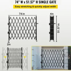 Single Folding Security Gate, 74