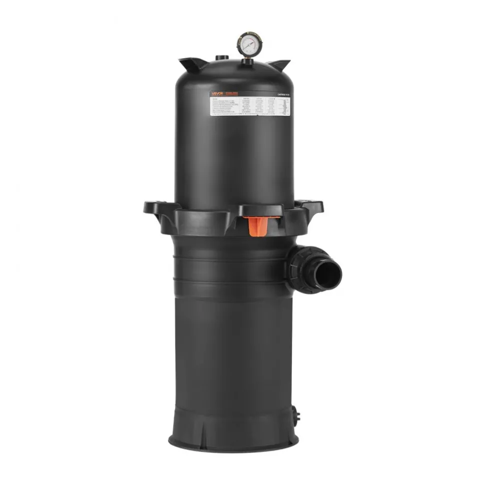 200 sq.ft² Cartridge Pool Filter Valve 9000 GPH Swimming Pool Filtration System