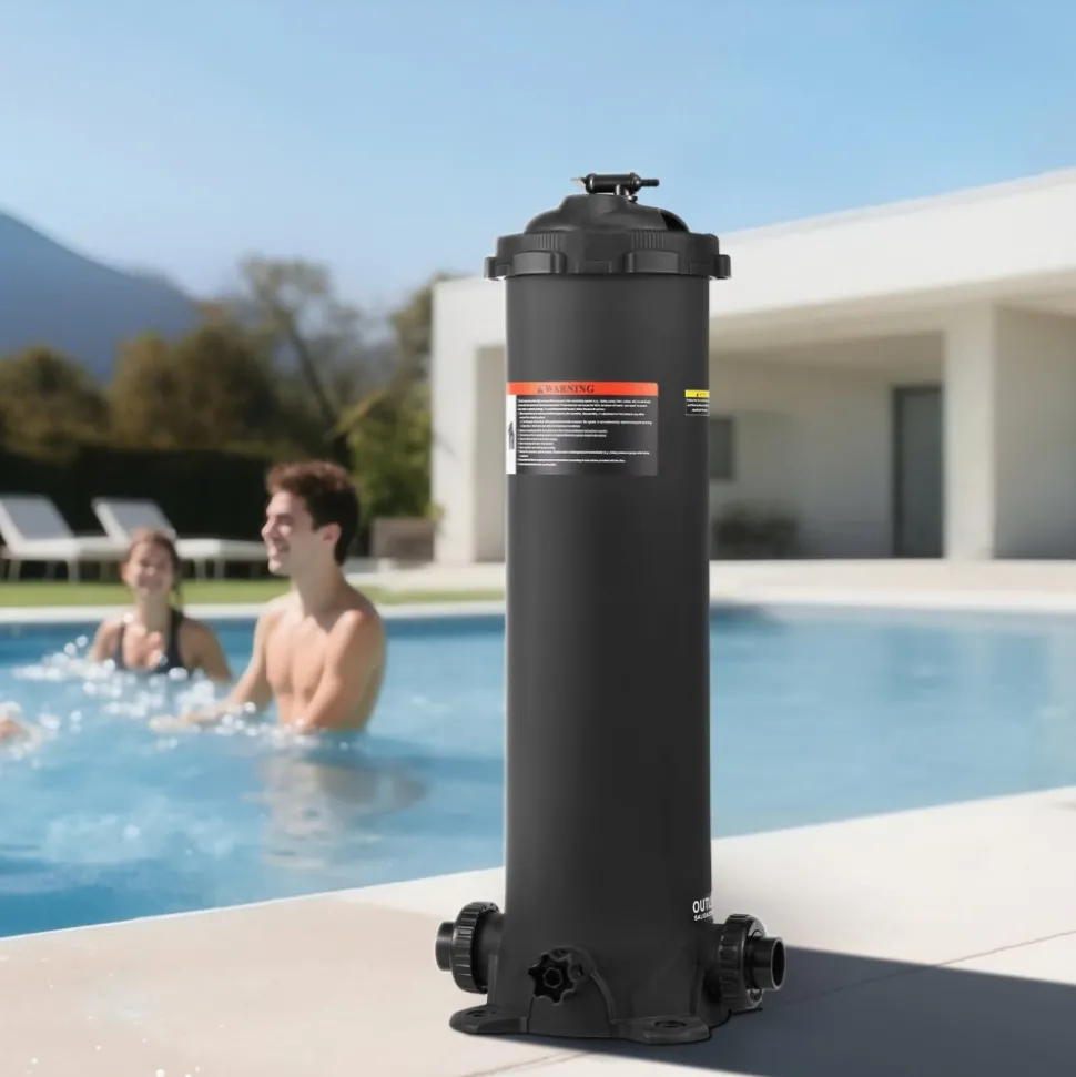 100 sq.ft² Cartridge Pool Filter Valve 6142 GPH Swimming Pool Filtration System