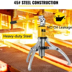 15 Ton Hydraulic Gear/Bearing/Wheel Bearing Puller Separator 2 or 3 Jaws w/ Case