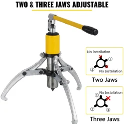 15 Ton Hydraulic Gear/Bearing/Wheel Bearing Puller Separator 2 or 3 Jaws w/ Case
