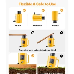 60ton 50mm Hollow Plunger Hydraulic Cylinder Jack