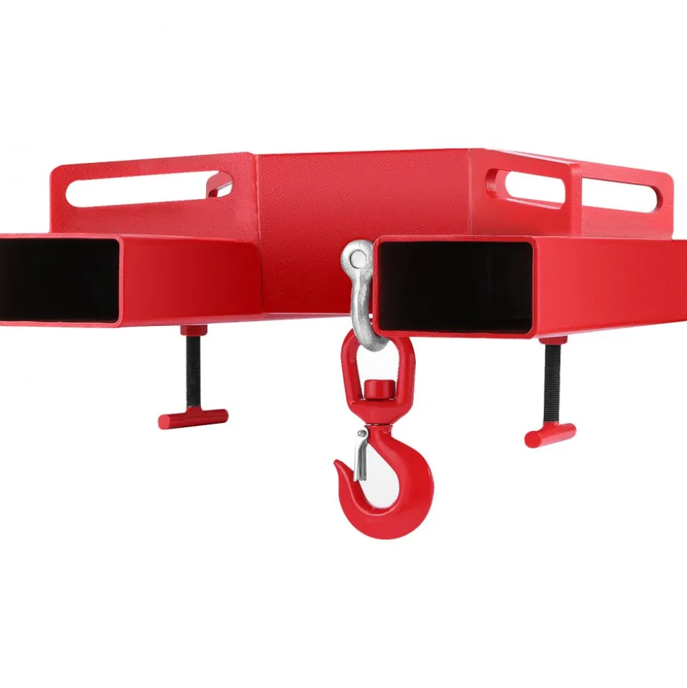 3 Tonne Large Forklift Lifting Hook Attachment 3000kg Telehandler Crane Jib Test Cert