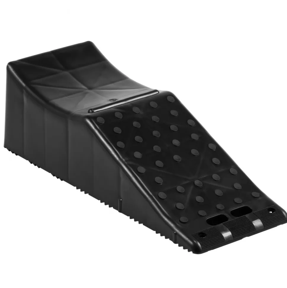 Vehicle Ramp, Single Unit Auto Service Ramp, 20000 lbs/9 ton Load Limit, 5.5" Elevation Auto Ramp, Robust Tire Ramp for Routine Car Care and Vehicle Upkeep