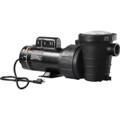 VEVOR Above Ground Pool Pump, 2HP/0.44HP, Dual Speed Swimming Pool Pump, High 118 GPM 56 ft Lift, Low 57 GPM 14 ft Lift, 110V 3450 RPM with Strainer Basket, 122°F Max Water Temp, for Hot Tubs Spas