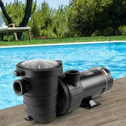 VEVOR Above Ground Pool Pump, 1HP, 80 GPM Max. Flow Single Speed Swimming Pool Pump, 120V 3450 RPM 36 ft Max. Head Lift Pool Pump with Filter Basket, for Above Ground Pools Hot Tubs Spas