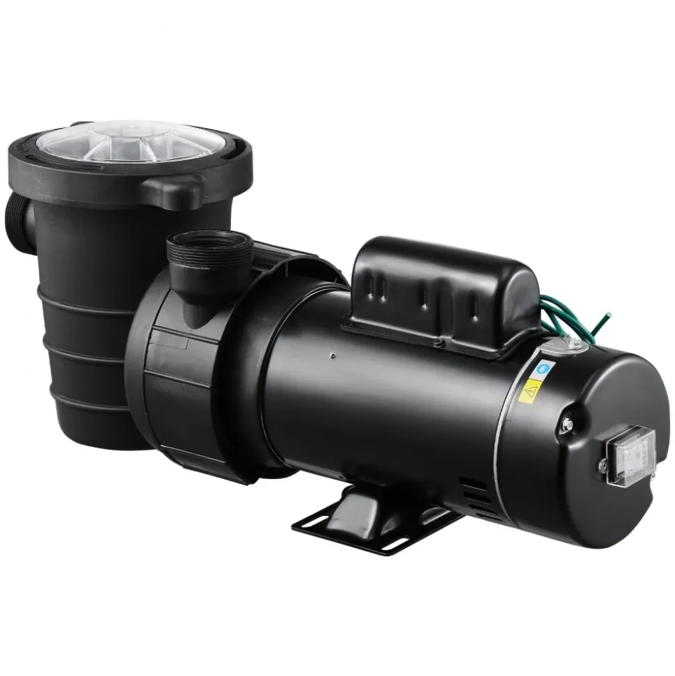 VEVOR Above Ground Pool Pump, 1.5HP/0.35HP, Dual Speed Swimming Pool Pump, High 110 GPM 54 ft Lift, Low 52 GPM 14 ft Lift, 110V 3450 RPM with Strainer Basket, 122°F Max Water Temp, for Hot Tubs Spas