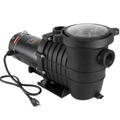 VEVOR Above Ground Pool Pump, 1HP, 80 GPM Max. Flow Single Speed Swimming Pool Pump, 110V/240V 3450RPM 34.4ft Max. Head Pool Pump with Filter Basket, for Above Ground Pools Hot Tubs Spas