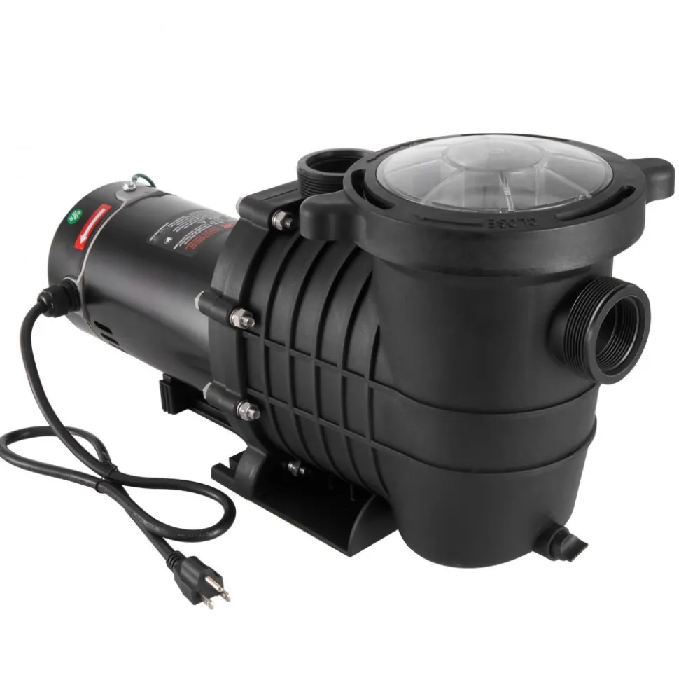 VEVOR Above Ground Pool Pump, 1HP, 80 GPM Max. Flow Single Speed Swimming Pool Pump, 110V/240V 3450RPM 34.4ft Max. Head Pool Pump with Filter Basket, for Above Ground Pools Hot Tubs Spas