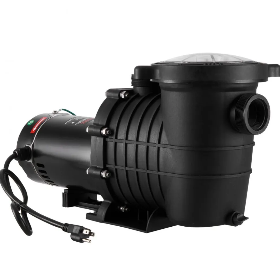 VEVOR Above Ground Pool Pump, 1HP, 80 GPM Max. Flow Single Speed Swimming Pool Pump, 110V/240V 3450RPM 34.4ft Max. Head Pool Pump with Filter Basket, for Above Ground Pools Hot Tubs Spas