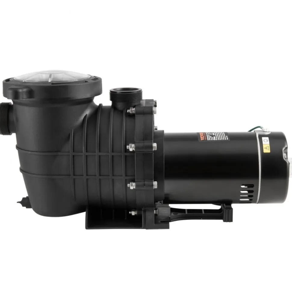 VEVOR Above Ground Pool Pump, 1HP, 80 GPM Max. Flow Single Speed Swimming Pool Pump, 110V/240V 3450RPM 34.4ft Max. Head Pool Pump with Filter Basket, for Above Ground Pools Hot Tubs Spas