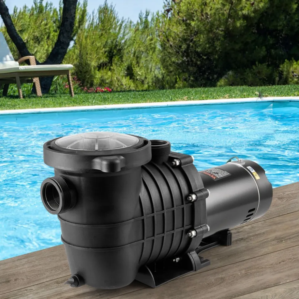 VEVOR Above Ground Pool Pump, 1HP, 80 GPM Max. Flow Single Speed Swimming Pool Pump, 110V/240V 3450RPM 34.4ft Max. Head Pool Pump with Filter Basket, for Above Ground Pools Hot Tubs Spas