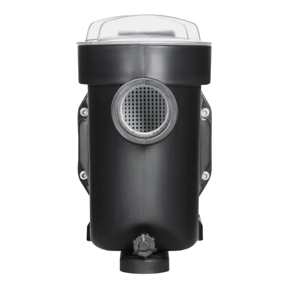 VEVOR Above Ground Pool Pump, 1.5HP, 122 GPM Max Flow Single Speed Swimming Pool Pump, 220V 3450 RPM 55 ft Max Head Lift with PP Shell Strainer Basket, 122°F Max Water Temp, for Hot Tubs Spas, No Plug