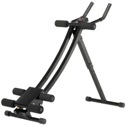 VEVOR AB Workout Machine, Ab Workout Equipment at Home Gym, Core & Abdominal Trainers for Women, 440 lbs Weight Capacity Strength Training Ab Cruncher, Foldable Adjustable Fitness Exerciser