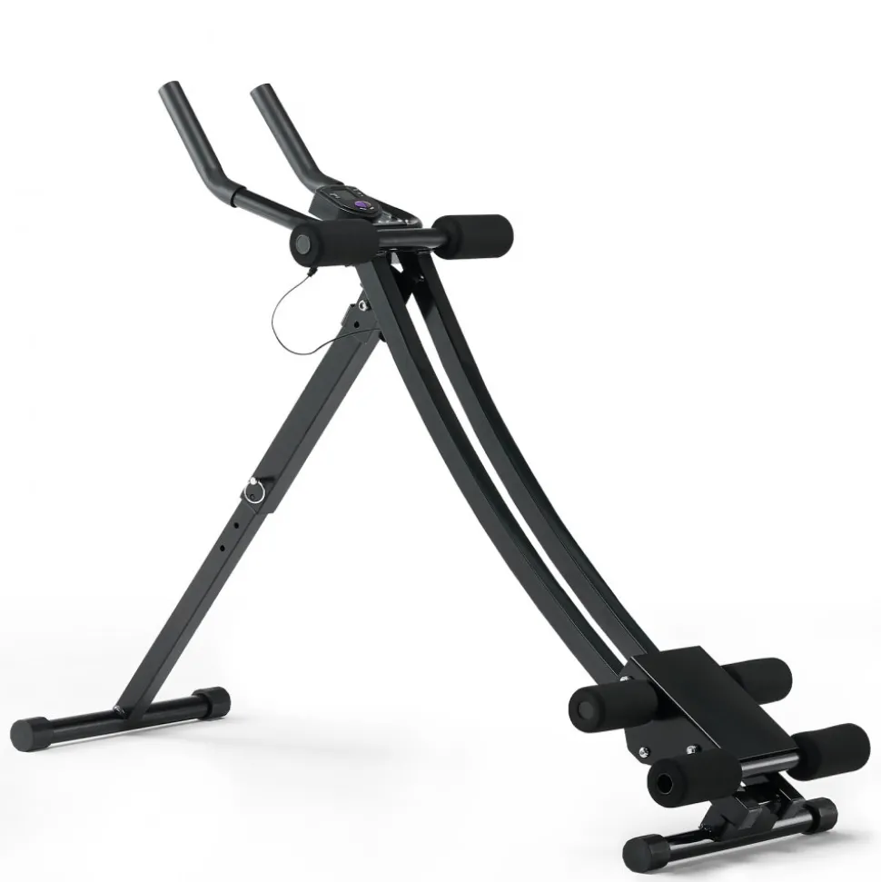 VEVOR AB Workout Machine, Ab Workout Equipment at Home Gym, Core & Abdominal Trainers for Women, 440 lbs Weight Capacity Strength Training Ab Cruncher, Foldable Adjustable Fitness Exerciser