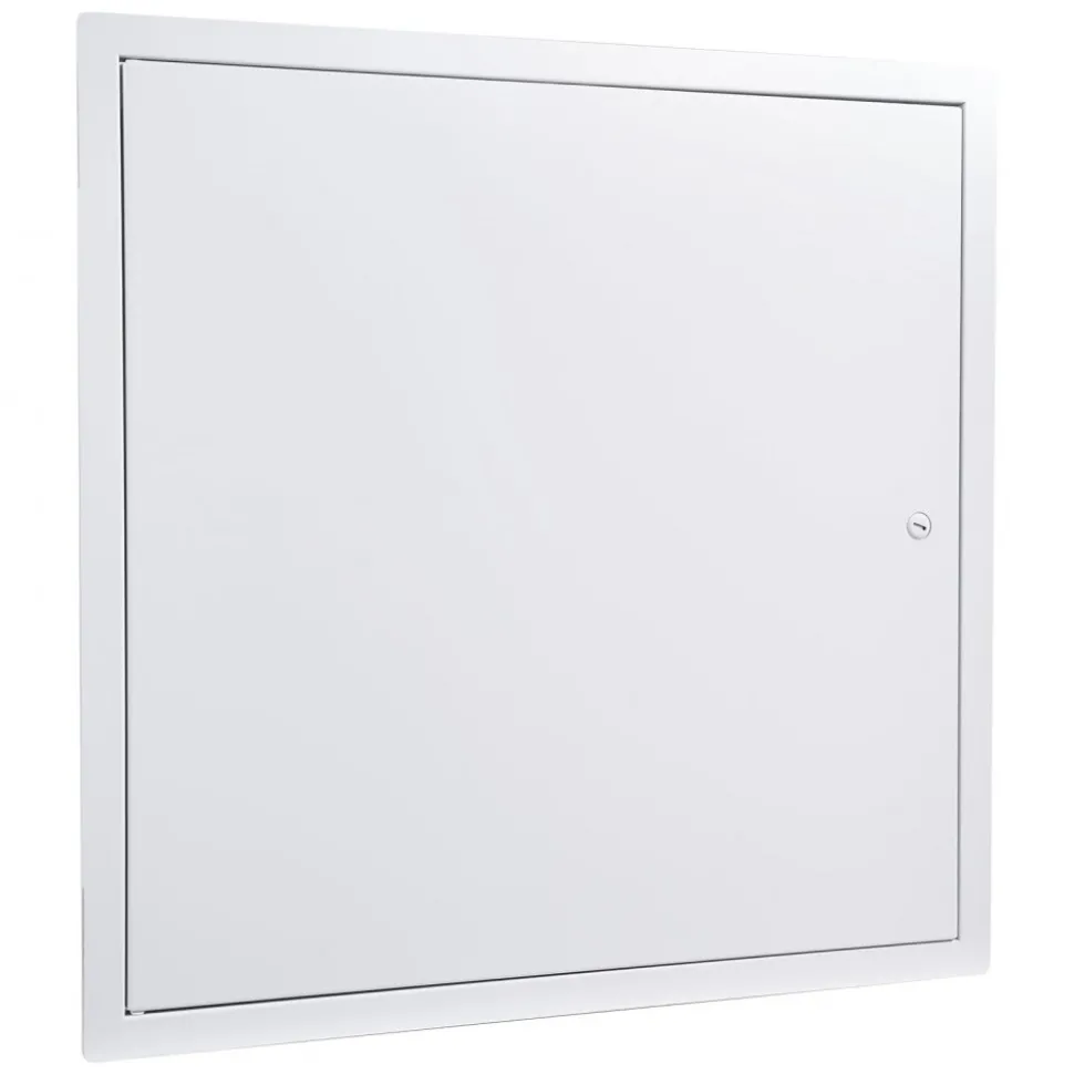 VEVOR Access Panel for Drywall, 19.2 x 19.2 in Galvanized Steel Access Door, Easy Install Hinged Service Panel with Screwdriver Latch, for Ceiling Plumbing Electrical, 18.4 x 18.4 in Cutout Size White