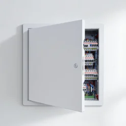 VEVOR Access Panel for Drywall, 13.3 x 13.3 in Galvanized Steel Access Door, Easy Install Hinged Service Panel with Screwdriver Latch, for Ceiling Plumbing Electrical, 12.4 x 12.4 in Cutout Size White