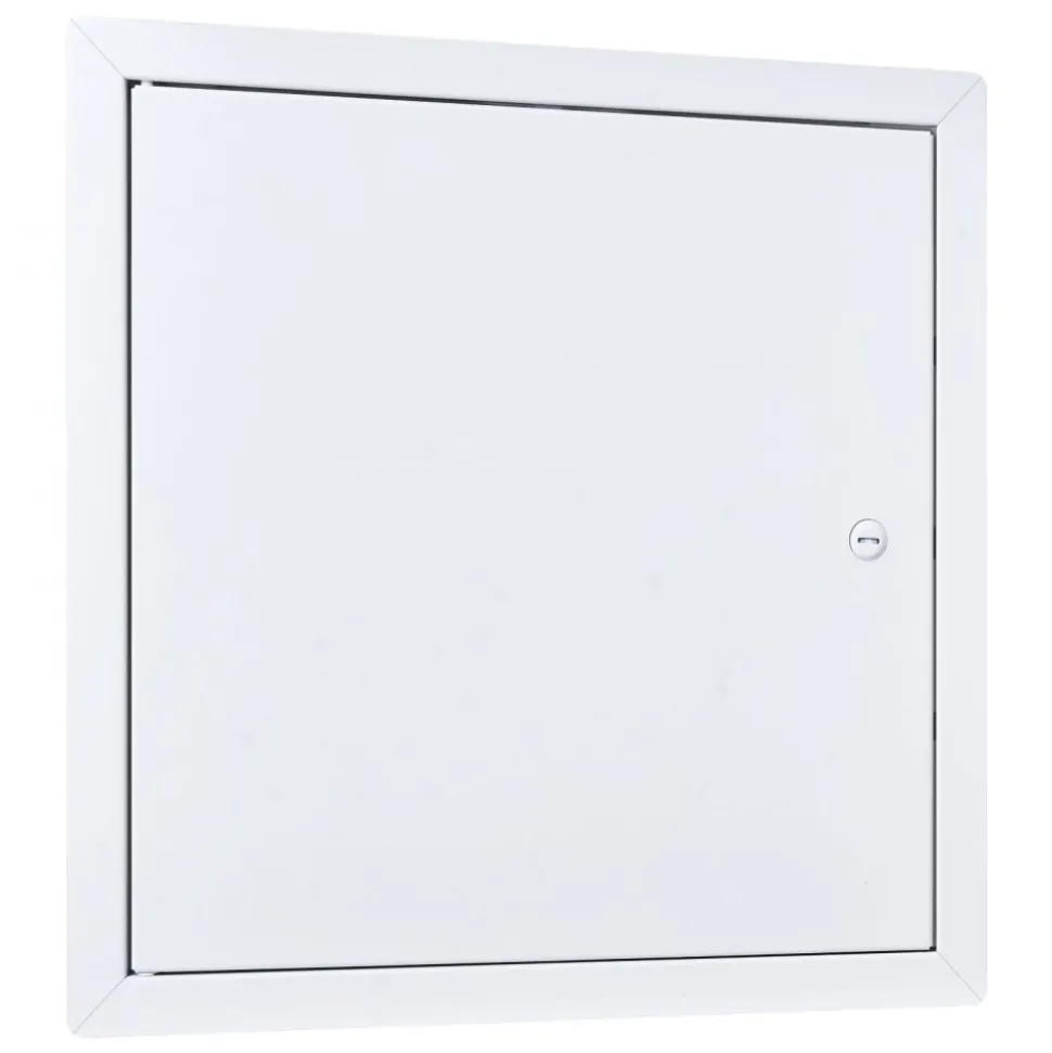 VEVOR Access Panel for Drywall, 13.3 x 13.3 in Galvanized Steel Access Door, Easy Install Hinged Service Panel with Screwdriver Latch, for Ceiling Plumbing Electrical, 12.4 x 12.4 in Cutout Size White