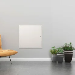 VEVOR Access Panel for Drywall & Ceiling, 16 x 16 Inch Plumbing Access Panels, Reinforced Access Door, Heavy-Duty Steel Wall Hole Cover, Easy Install Removable Hinged Panel for Wiring & Cables, Silver