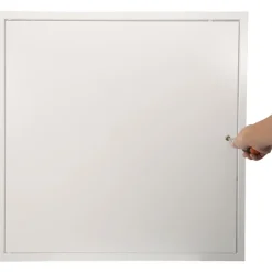 VEVOR Access Panel for Drywall & Ceiling, 16 x 16 Inch Plumbing Access Panels, Reinforced Access Door, Heavy-Duty Steel Wall Hole Cover, Easy Install Removable Hinged Panel for Wiring & Cables, Silver