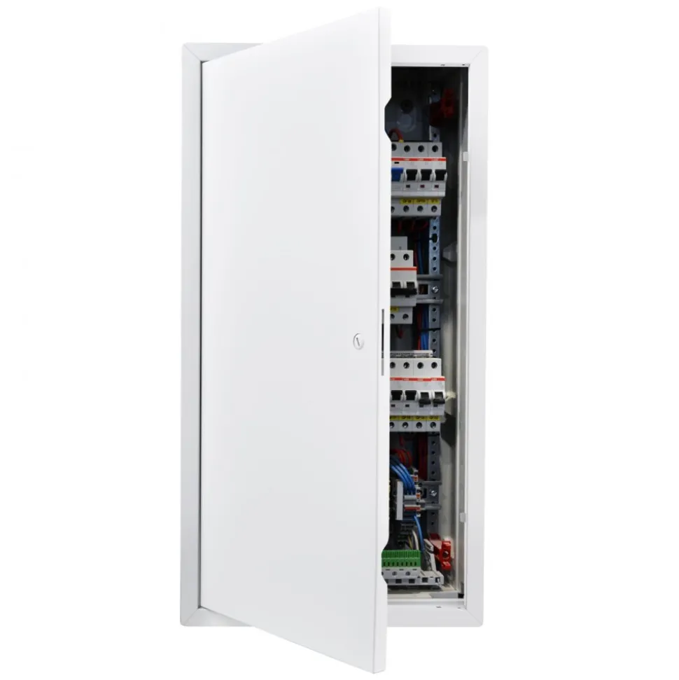 VEVOR Access Panel for Drywall, 30.3 x 15.2 in Galvanized Steel Access Door, Easy Install Hinged Service Panel with Screwdriver Latch, for Ceiling Plumbing Electrical, 14.4 x 29.4 in Cutout Size White