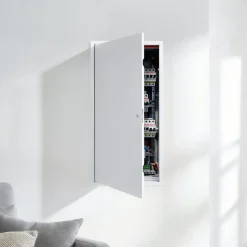 VEVOR Access Panel for Drywall, 30.3 x 15.2 in Galvanized Steel Access Door, Easy Install Hinged Service Panel with Screwdriver Latch, for Ceiling Plumbing Electrical, 14.4 x 29.4 in Cutout Size White