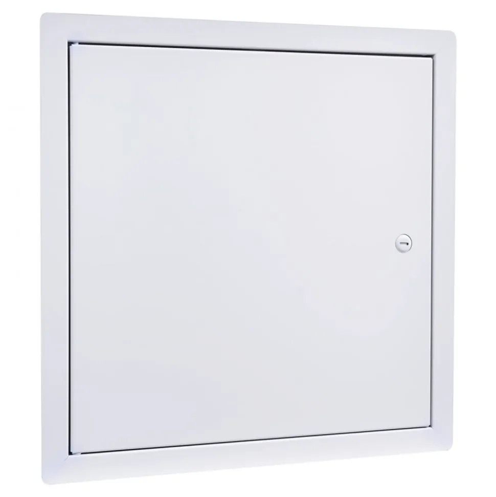 VEVOR Access Panel for Drywall, 15.2 x 15.2 in Galvanized Steel Access Door, Easy Install Hinged Service Panel with Screwdriver Latch, for Ceiling Plumbing Electrical, 14.4 x 14.4 in Cutout Size White