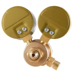 VEVOR Acetylene Regulator, Precise Acetylene Regulator, 0-400PSI Welding Gas Gauge with CGA-200 Inlet Connection & 9/16"-18 LH Outlet Connection, T-Handle Adjustment