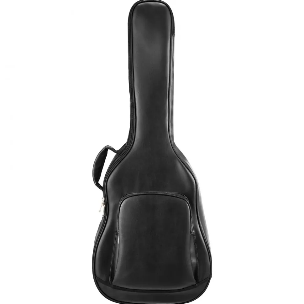 VEVOR Acoustic Guitar Bag, 47.1 Inch, Hard-Shell Protective Travel Carrying Case with Accessory Compartment, Foam Padding, Portable Handle, Shoulder Straps, for 41 Inch Acoustic Guitars, Black