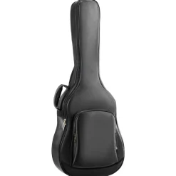 VEVOR Acoustic Guitar Bag, 47.1 Inch, Hard-Shell Protective Travel Carrying Case with Accessory Compartment, Foam Padding, Portable Handle, Shoulder Straps, for 41 Inch Acoustic Guitars, Black
