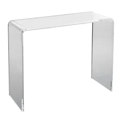 VEVOR Acrylic Console Table, Clear Acrylic End Table, Transparent Acrylic Side Table 37.95x15x29.13 inch, for Foyer, Living Room, Dining Room
