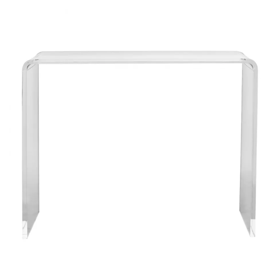 VEVOR Acrylic Console Table, Clear Acrylic End Table, Transparent Acrylic Side Table 37.95x15x29.13 inch, for Foyer, Living Room, Dining Room
